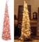 Pop-Up Artificial Christmas Tree with 100LED Lights (Rose Gold) 13.78"D x 13.78"W x 59.06"H